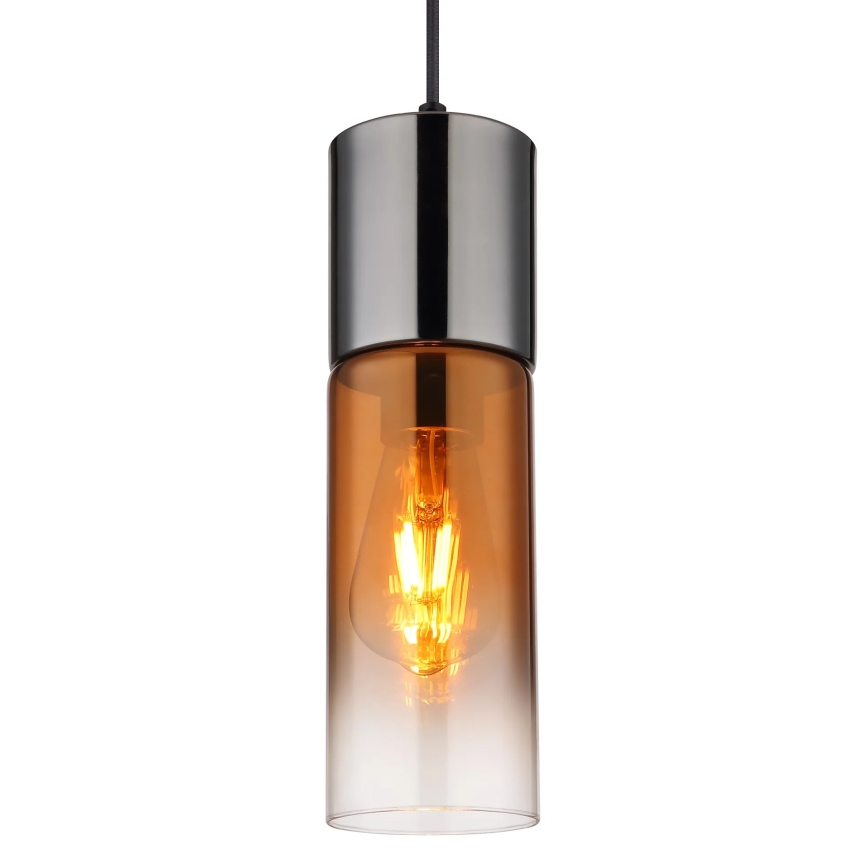 Globo - Suspension filaire 1xE27/25W/230V d. 10,5 cm noir/cuivre