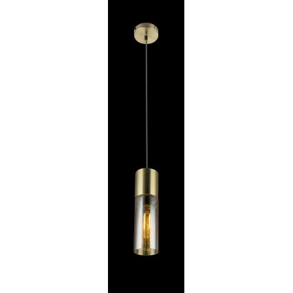Globo - Suspension filaire 1xE27/25W/230V d. 10,5 cm laiton