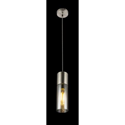 Globo - Hängeleuchte 1xE27/25W/230V d 10,5 cm matt Chrom