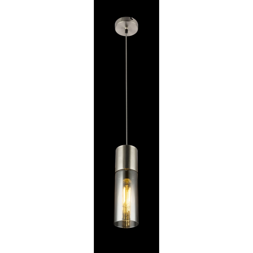 Globo - Hängeleuchte 1xE27/25W/230V d 10,5 cm matt Chrom