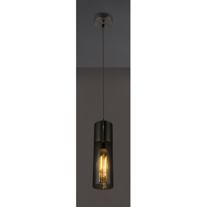 Globo - Hängeleuchte 1xE27/25W/230V d 10,5 cm matt Chrom