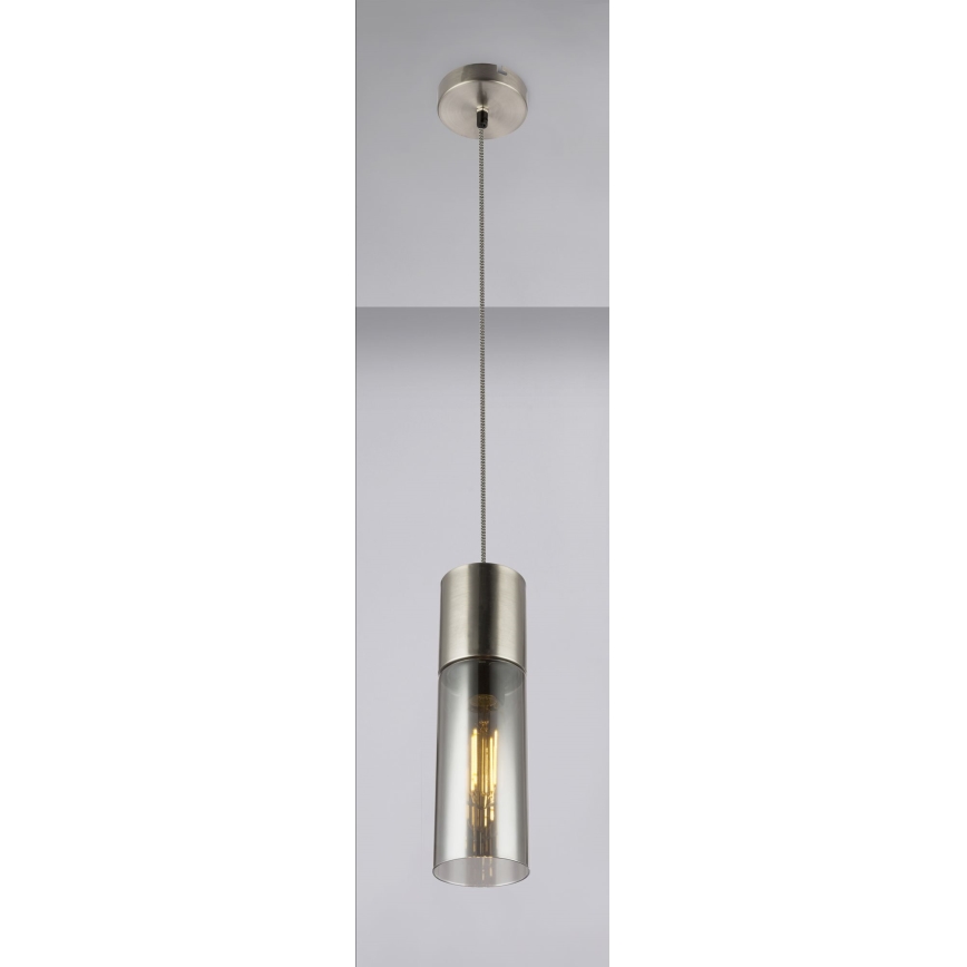 Globo - Hängeleuchte 1xE27/25W/230V d 10,5 cm matt Chrom