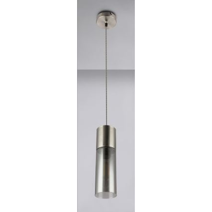 Globo - Hängeleuchte 1xE27/25W/230V d 10,5 cm matt Chrom