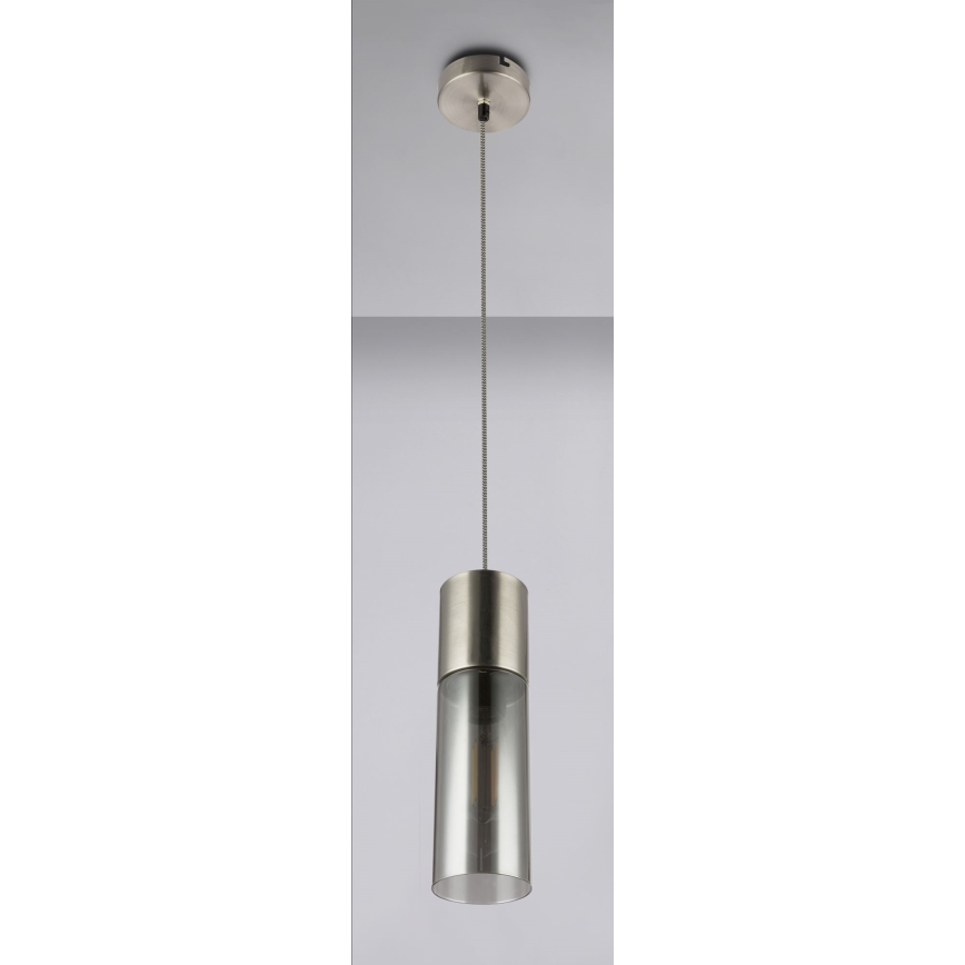 Globo - Hängeleuchte 1xE27/25W/230V d 10,5 cm matt Chrom