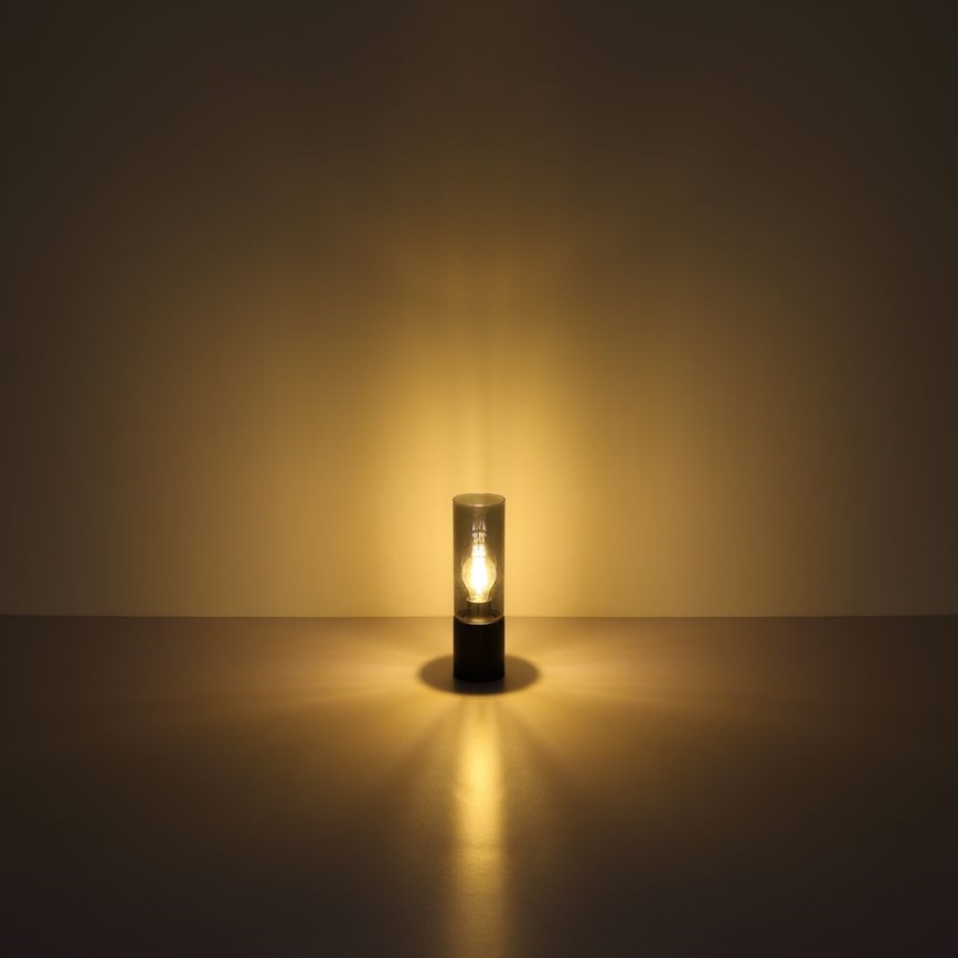 Globo - Touch-Tischlampe 1xE27/25W/230V Ø 9 cm schwarz