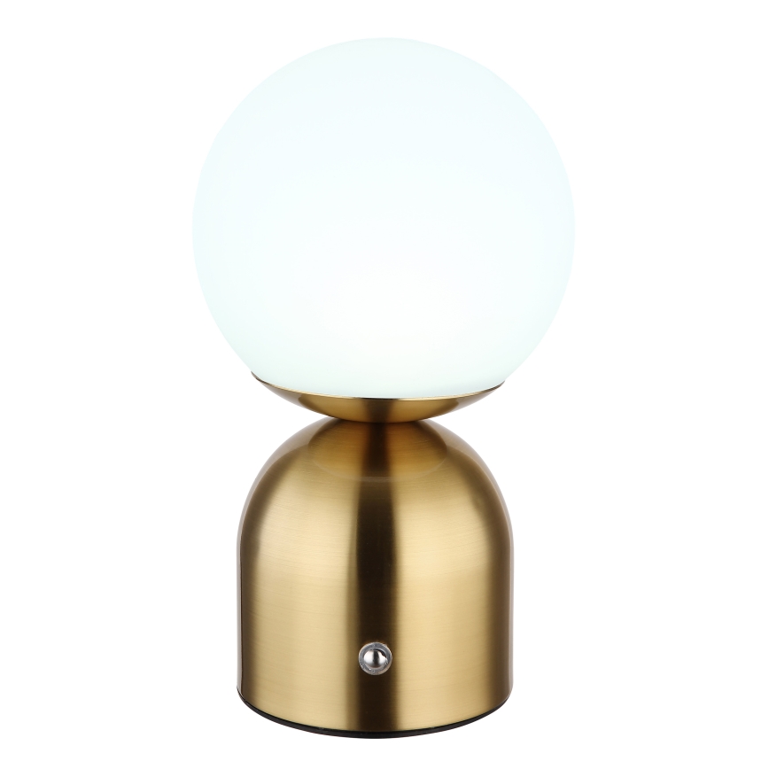 Globo - Lampe de table tactile à intensité variable LED/2,5W/3,7V 2700K/4000K/6500K 1800 mAh USB laiton