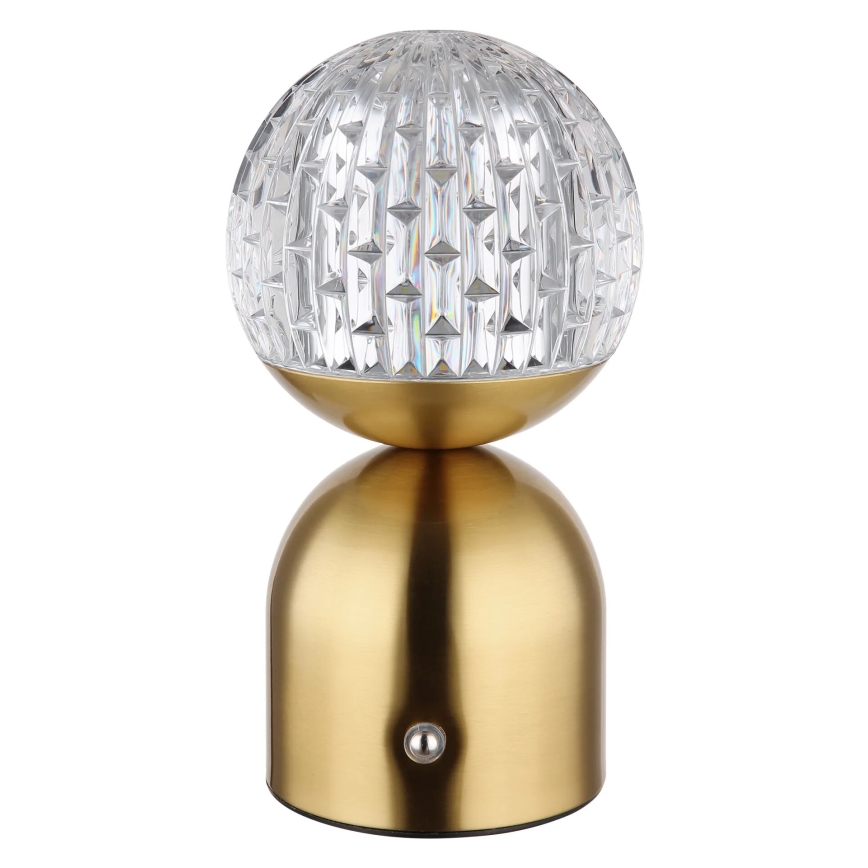 Globo - Lampe de table tactile à intensité variable LED/2,5W/3,7V 2700/4000/6500K 1800 mAh USB laiton
