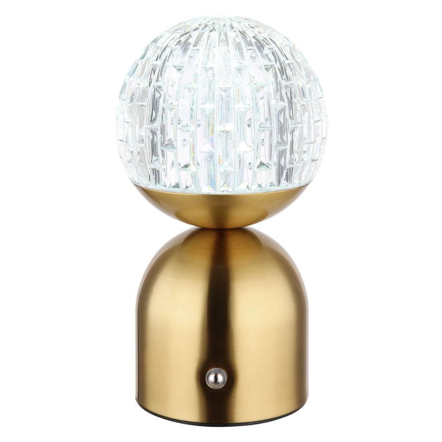 Globo - Lampe de table tactile à intensité variable LED/2,5W/3,7V 2700/4000/6500K 1800 mAh USB laiton
