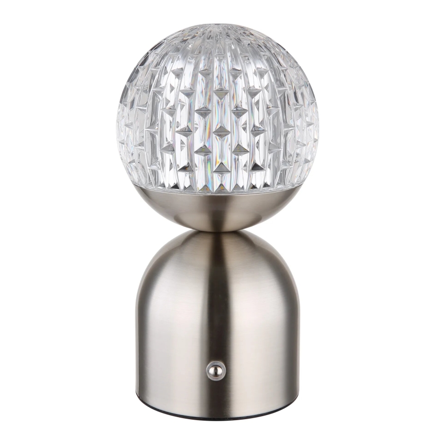 Globo - Lampe de table tactile à intensité variable LED/2,5W/3,7V 2700/4000/6500K 1800 mAh USB chrome mat