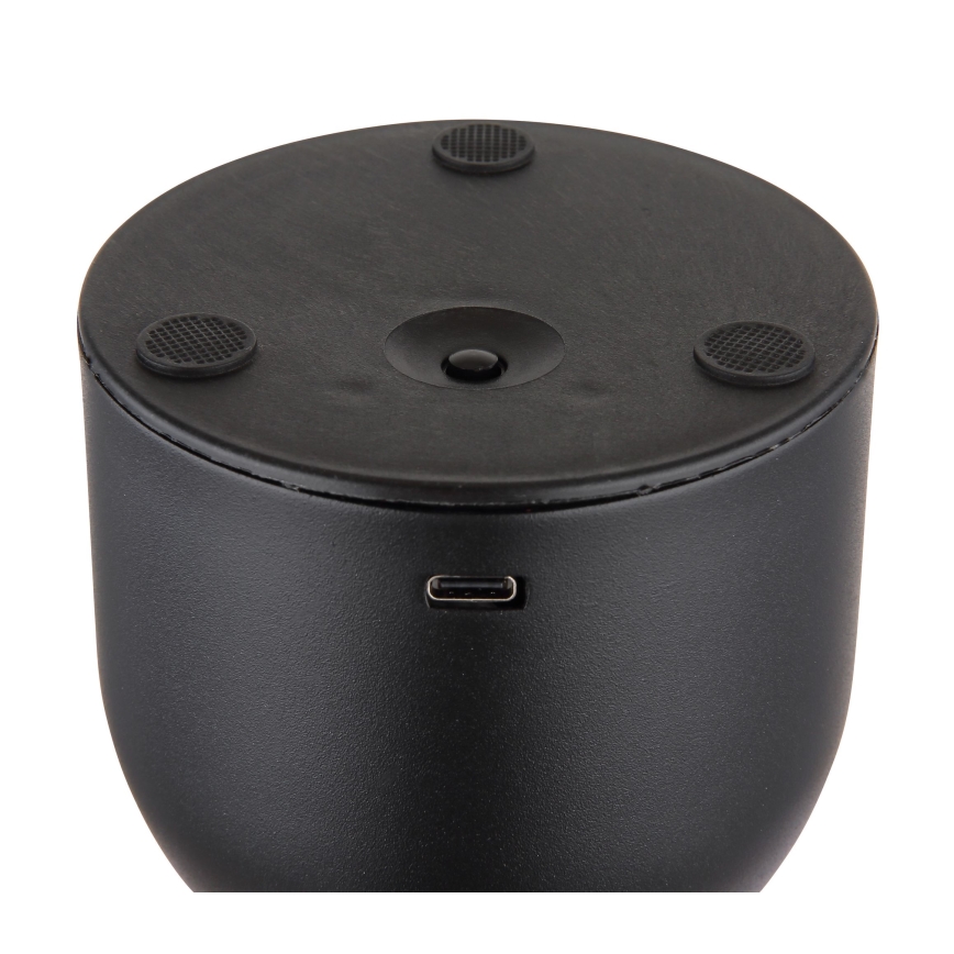 Globo - Lampe de table tactile à intensité variable LED/2,5W/3,7V 2700/4000/6500K 1800 mAh USB noir