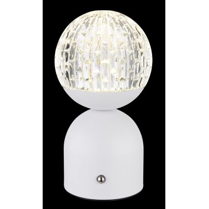 Globo - Dimmbare LED-Tischleuchte mit Touch-Funktion LED/2W/5V 2700/4000/65000K 1800 mAh weiß