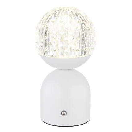 Globo - Lampe de table tactile à intensité variable LED/2,5W/3,7V 2700/4000/65000K 1800 mAh USB blanc