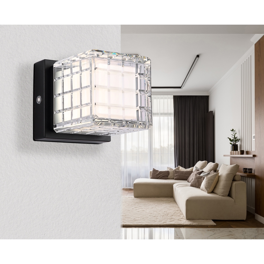 Globo - Lampada da tavolo LED dimmerabile con funzione Touch LED/2,5W/3,7V 2700K/4000K/6500K 1800 mAh USB nero
