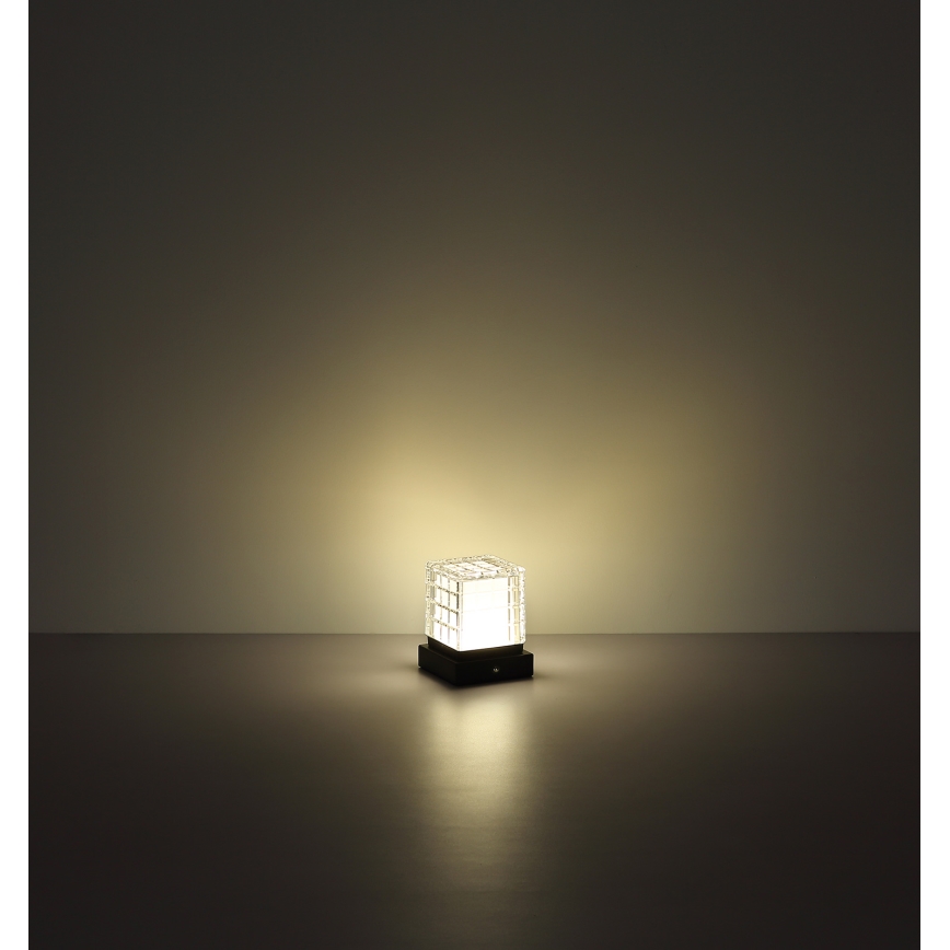 Globo - Lampada da tavolo LED dimmerabile con funzione Touch LED/2,5W/3,7V 2700K/4000K/6500K 1800 mAh USB nero