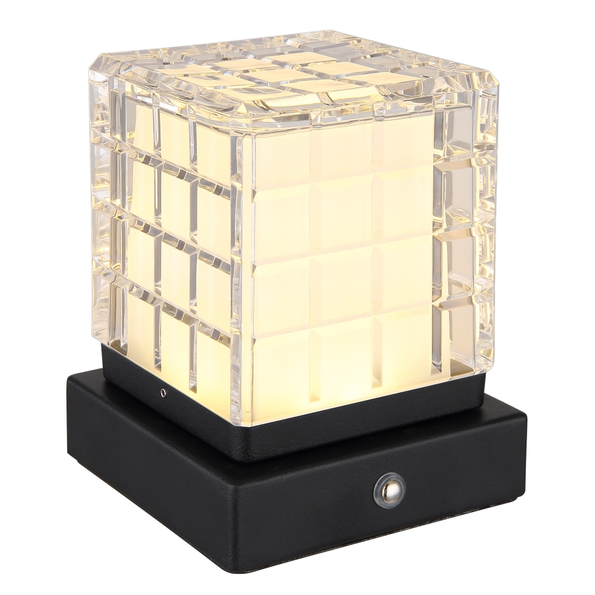 Globo - Lampada da tavolo LED dimmerabile con funzione Touch LED/2,5W/3,7V 2700K/4000K/6500K 1800 mAh USB nero