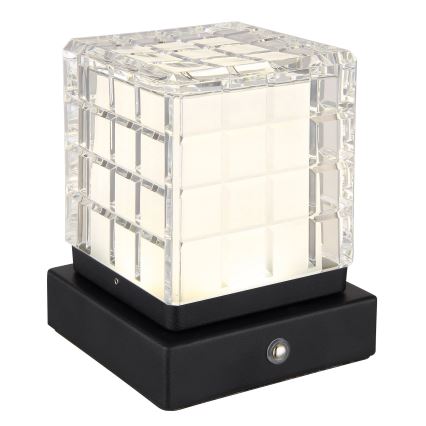 Globo - Lampada da tavolo LED dimmerabile con funzione Touch LED/2,5W/3,7V 2700K/4000K/6500K 1800 mAh USB nero