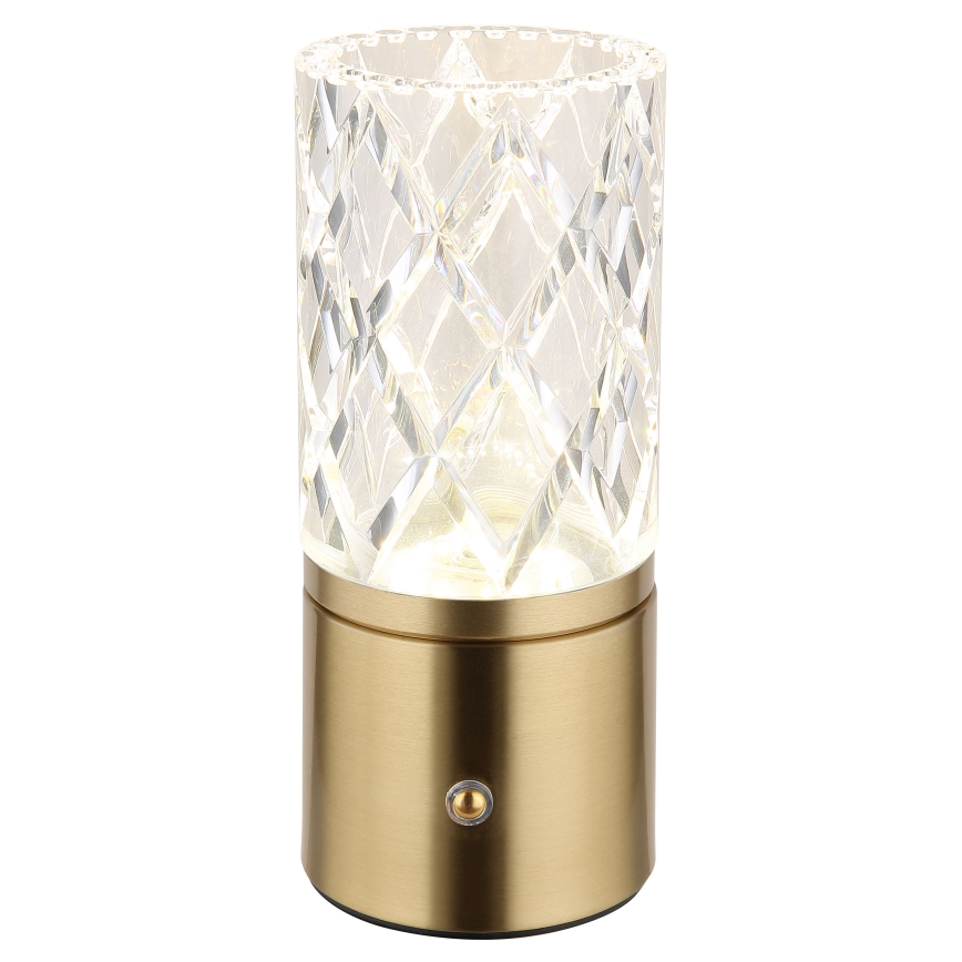 Globo - Dimmbare LED-Tischleuchte mit Touch-Funktion LED/2,5W/3,7V 2700K/4000K/6500K 1800 mAh USB golden