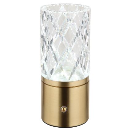Globo - Lampe de table tactile à intensité variable LED/2,5W/3,7V 2700K/4000K/6500K 1800 mAh USB doré