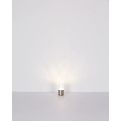 Globo - Lampe de table tactile à intensité variable LED/2,5W/3,7V 2700K/4000K/6500K 1800 mAh USB chrome mat