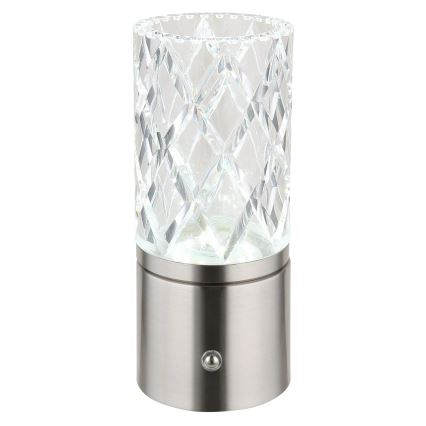 Globo - Lampe de table tactile à intensité variable LED/2,5W/3,7V 2700K/4000K/6500K 1800 mAh USB chrome mat