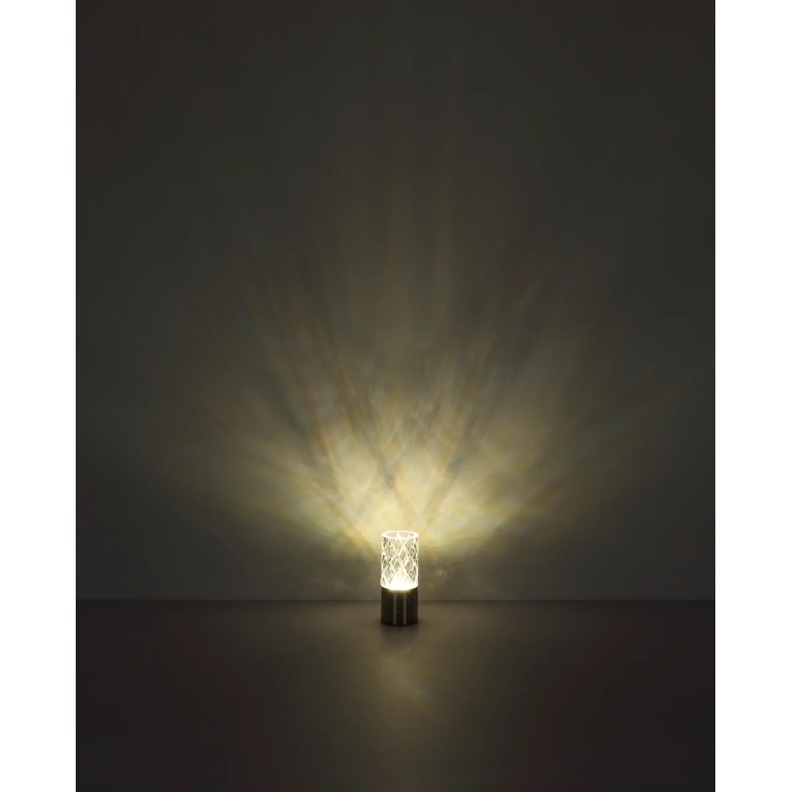 Globo - Lampe de table tactile à intensité variable LED/2,5W/3,7V 2700K/4000K/6500K 1800 mAh USB noir