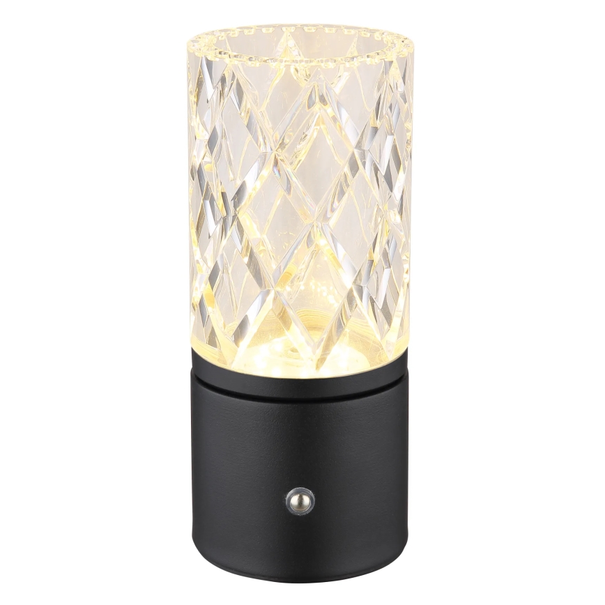 Globo - Lampe de table tactile à intensité variable LED/2,5W/3,7V 2700K/4000K/6500K 1800 mAh USB noir