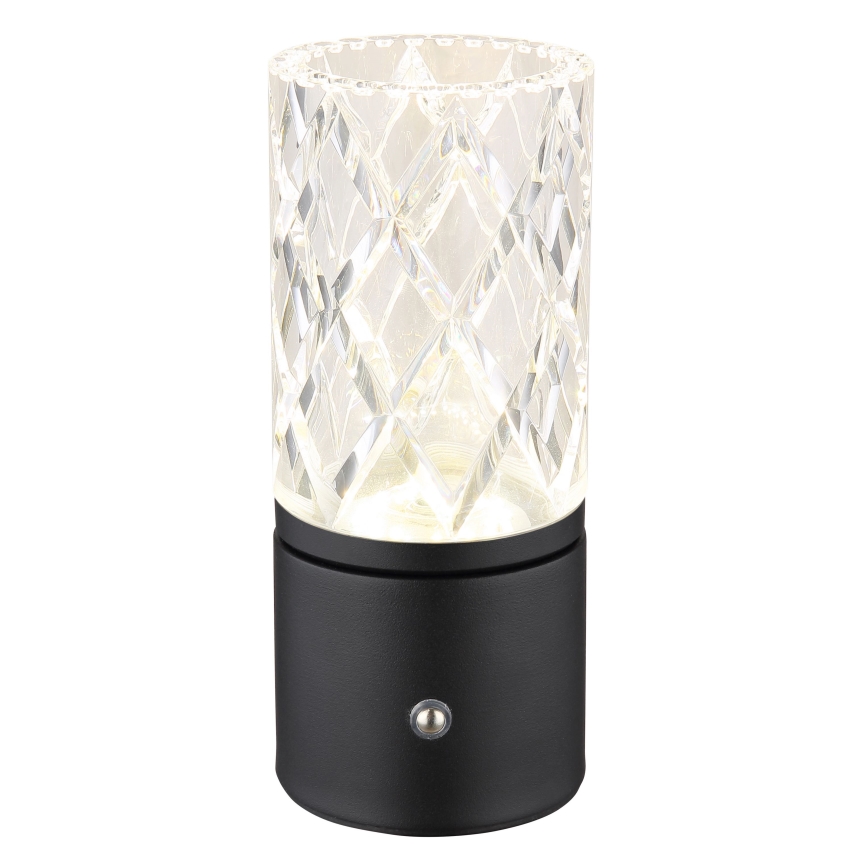 Globo - Lampe de table tactile à intensité variable LED/2,5W/3,7V 2700K/4000K/6500K 1800 mAh USB noir