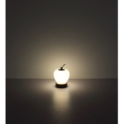 Globo - Lampada da tavolo LED dimmerabile con funzione Touch LED/2W/3,7V 2700K/4000K/6500K 1200 mAh USB marrone
