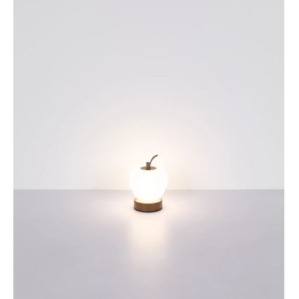 Globo - Lampada da tavolo LED dimmerabile con funzione Touch LED/2W/3,7V 2700K/4000K/6500K 1200 mAh USB marrone