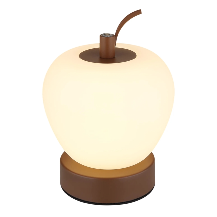 Globo - Lampada da tavolo LED dimmerabile con funzione Touch LED/2W/3,7V 2700K/4000K/6500K 1200 mAh USB marrone