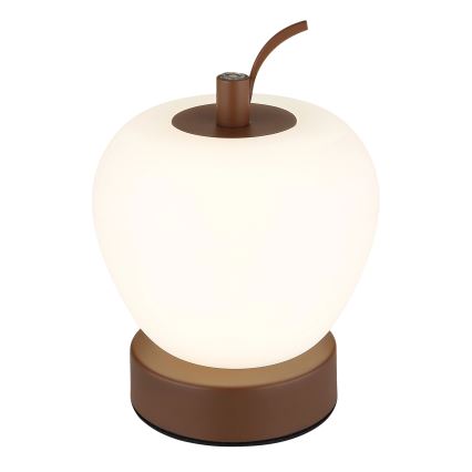 Globo - Lampada da tavolo LED dimmerabile con funzione Touch LED/2W/3,7V 2700K/4000K/6500K 1200 mAh USB marrone