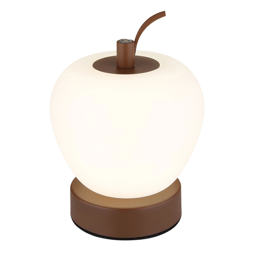 Globo - Lampada da tavolo LED dimmerabile con funzione Touch LED/2W/3,7V 2700K/4000K/6500K 1200 mAh USB marrone