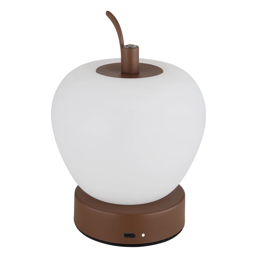 Globo - Lampada da tavolo LED dimmerabile con funzione Touch LED/2W/3,7V 2700K/4000K/6500K 1200 mAh USB marrone