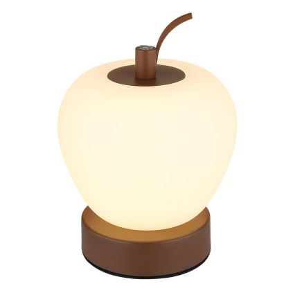 Globo - Lampe de table tactile à intensité variable LED/2W/3,7V 2700K/4000K/6500K 1200 mAh USB marron