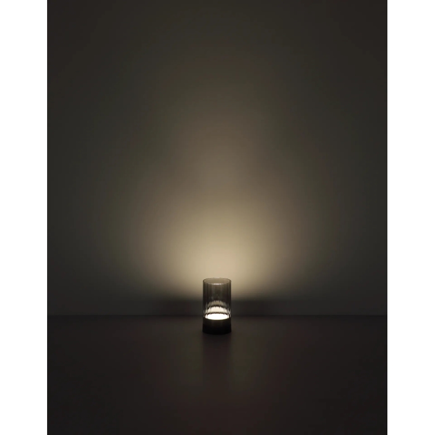 Globo - Dimm- und aufladbare LED-Touch-Tischleuchte für den Außenbereich LED/2W/3,7V 2700/4000/6500K 1200mAh IP44 grau