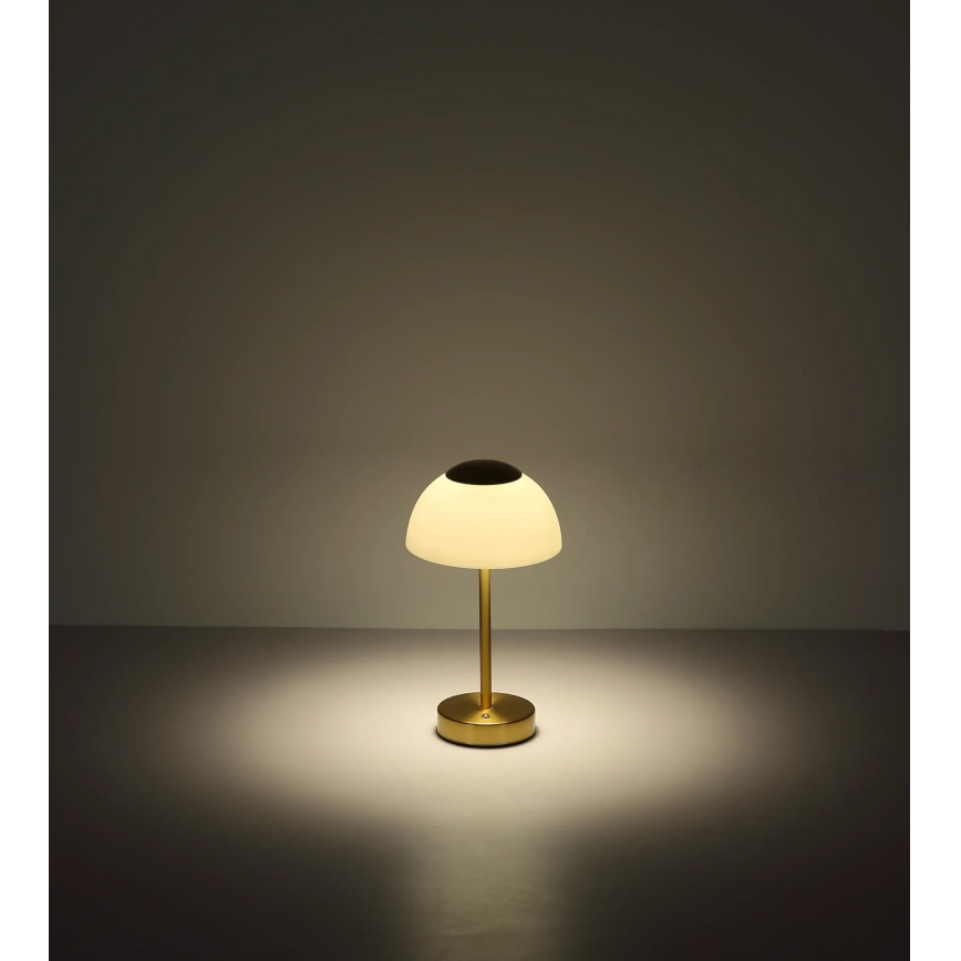 Globo - Lampe de table à intensité variable rechargeable LED/2,5W/5V 1800mAh 2700K/4000K/6500K laiton