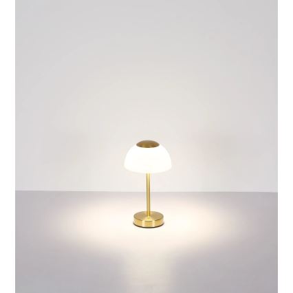 Globo - Lampe de table à intensité variable rechargeable LED/2,5W/5V 1800mAh 2700K/4000K/6500K laiton