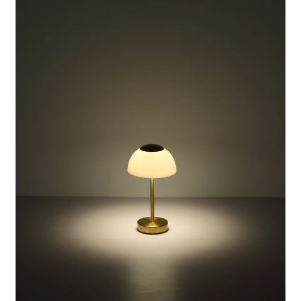 Globo - LED Lampada da tavolo ricaricabile dimmerabile LED/2,5W/5V 1800mAh 2700K/4000K/6500K ottone