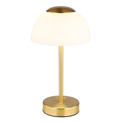 Globo - LED Lampada da tavolo ricaricabile dimmerabile LED/2,5W/5V 1800mAh 2700K/4000K/6500K ottone
