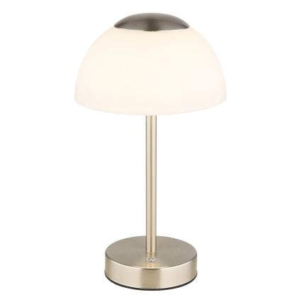 Globo - Dimm- und aufladbare LED-Tischleuchte LED/2,5W/5V 1800mAh 2700K/4000K/6500K matt Chrom