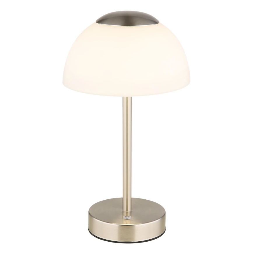 Globo - LED Lampada da tavolo ricaricabile dimmerabile LED/2,5W/5V 1800mAh 2700K/4000K/6500K cromo opaco