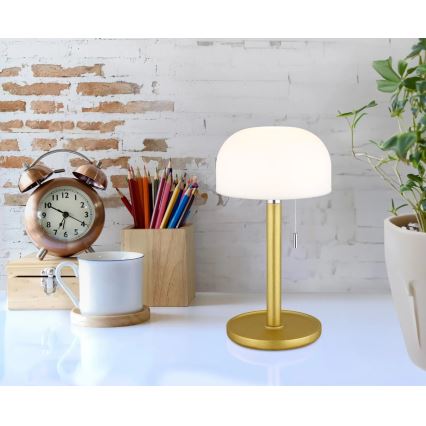 Globo - Aufladbare LED-Tischleuchte LED/1,5W/3,7V 3000/4200/6000K 1800mAh Messing