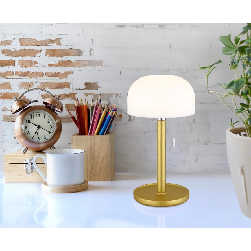 Globo - Aufladbare LED-Tischleuchte LED/1,5W/3,7V 3000/4200/6000K 1800mAh Messing