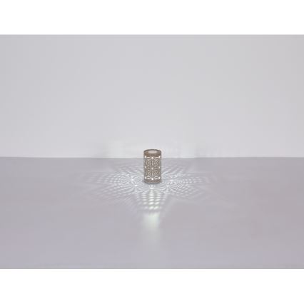 Globo - Lampe de table tactile rechargeable RGB LED/1W/5V 500 mAh marron