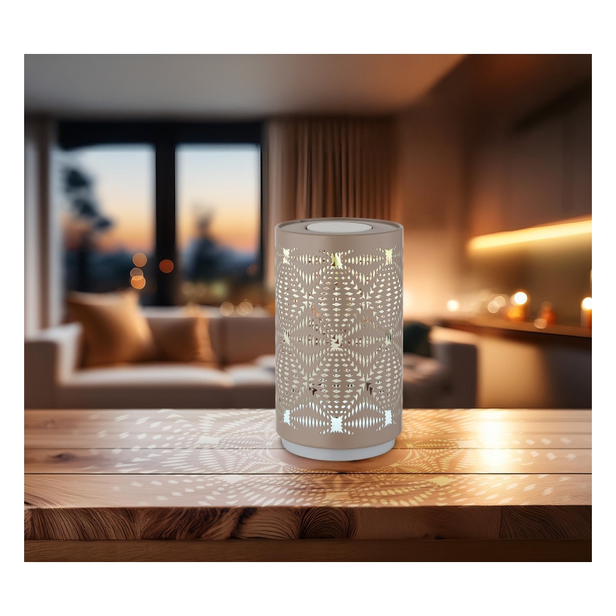 Globo - LED RGB Touch ricaricabile lampada da tavolo LED/1W/5V 500 mAh marrone