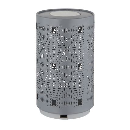 Globo - LED RGB Touch ricaricabile lampada da tavolo LED/1W/5V 500 mAh grigio