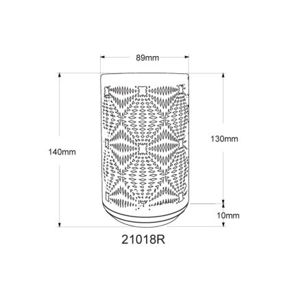 Globo - LED RGB Touch ricaricabile lampada da tavolo LED/1W/5V 500 mAh rame