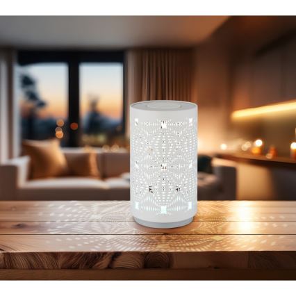 Globo - LED RGB Touch-Lade-Tischlampe LED/1W/5V 500 mAh weiß