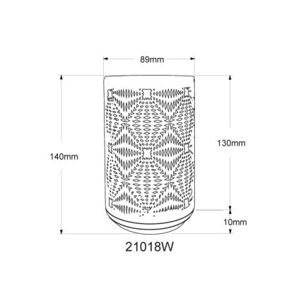 Globo - LED RGB Touch-Lade-Tischlampe LED/1W/5V 500 mAh weiß