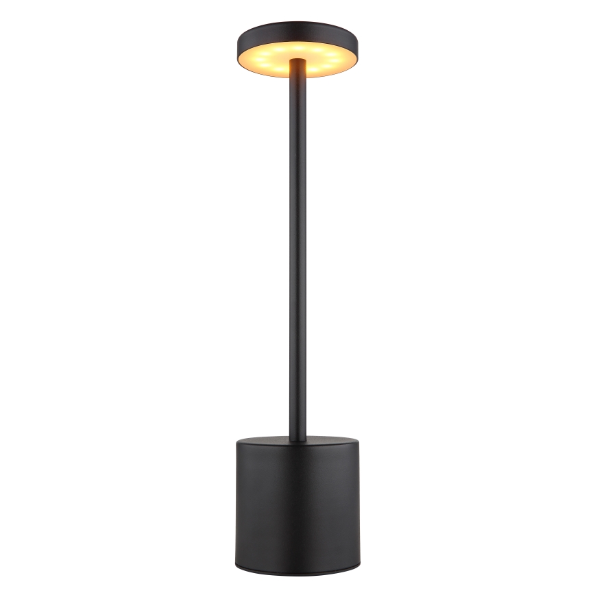 Globo - Dimmbare LED-Tischleuchte mit Touch-Funktion LED/1,2W/3,7V 2000K/3500K/7000K 1200 mAh USB schwarz